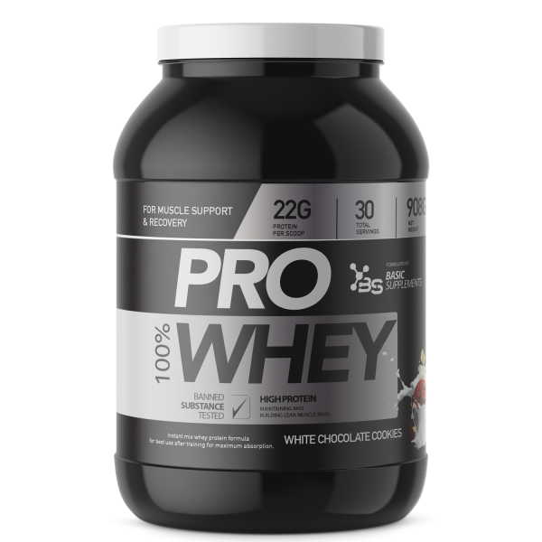 PRO WHEY / 908GRAMA - BASIC SUPPLEMENTS<span> - </span>White Chocolate & Cookie