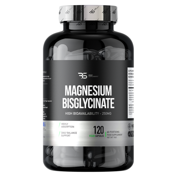 MAGNESIUM BISGLYCINATE (Magnezium Bisglicinat)-BASIC SUPPLEMENTS-120caps